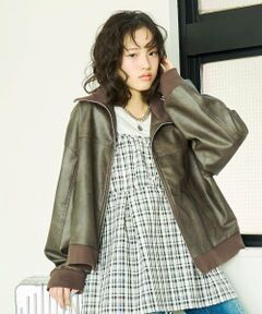 Lovetoxic / ラブトキシック ブルゾン | 【LTXC】合皮ブルゾン