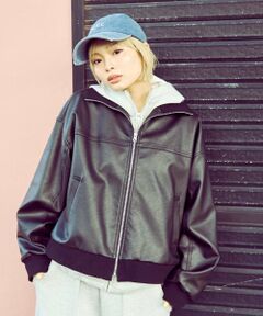 Lovetoxic / ラブトキシック ブルゾン | 【LTXC】合皮ブルゾン