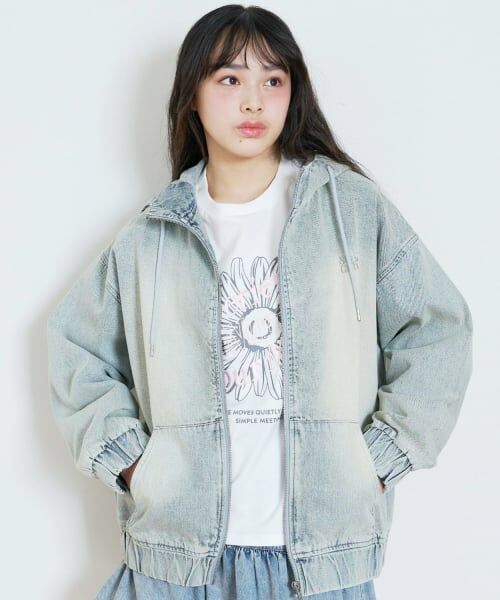 Lovetoxic / ラブトキシック ブルゾン | 【LTXC】【セット可】デニムパーカー（ブルー）