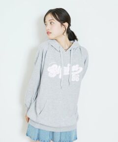 Lovetoxic / ラブトキシック ミニ丈・ひざ丈ワンピース | 【LTXC/綿100%】ロゴパーカチュニックワンピ