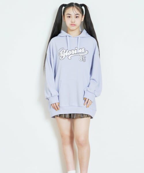 Lovetoxic / ラブトキシック ミニ丈・ひざ丈ワンピース | 【LTXC/綿100%】ロゴパーカチュニックワンピ | 詳細2