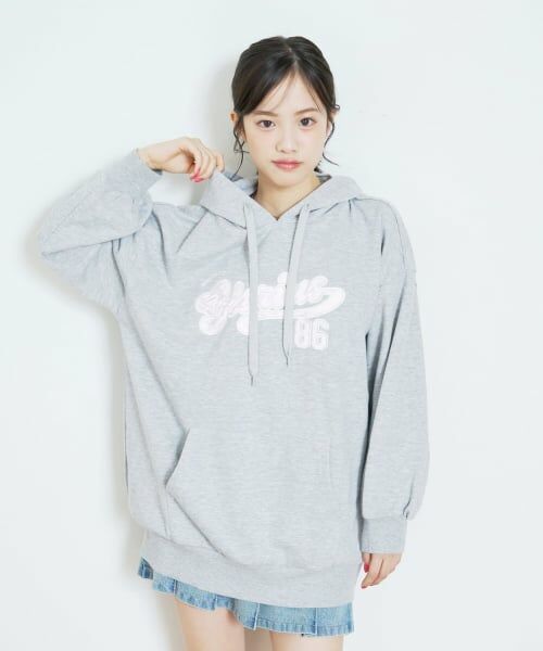 Lovetoxic / ラブトキシック ミニ丈・ひざ丈ワンピース | 【LTXC/綿100%】ロゴパーカチュニックワンピ | 詳細5