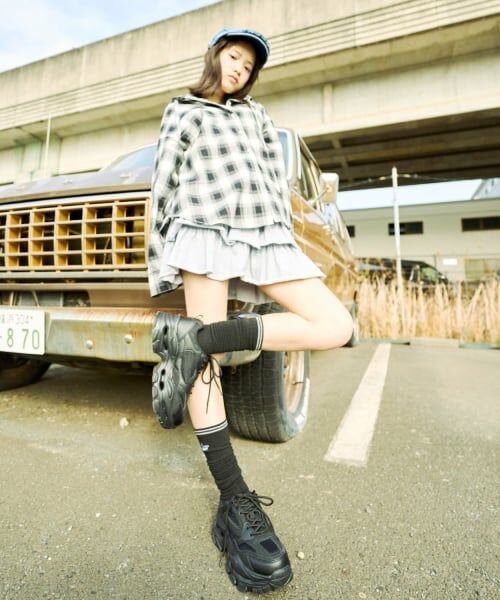 Lovetoxic / ラブトキシック スニーカー | 【LTXC】厚底ダッドスニーカー（黒）