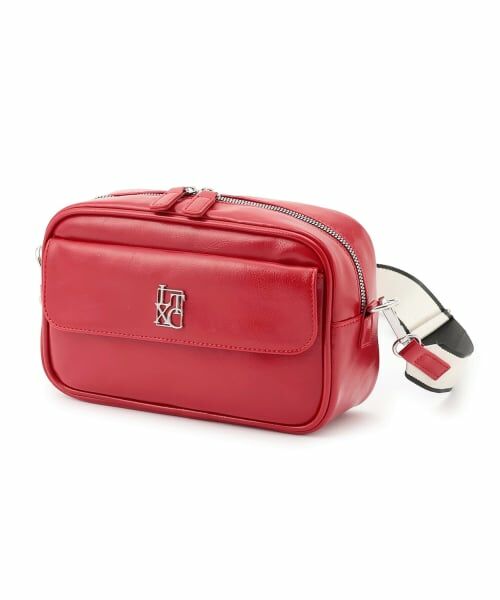 Lovetoxic / ラブトキシック ショルダーバッグ | 【LTXC】ジャガードテープフラップショルダー（赤）