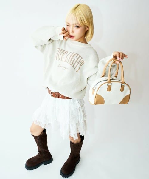 Lovetoxic / ラブトキシック ショルダーバッグ | 【LTXC】エンボスミニハンドルボストン | 詳細2