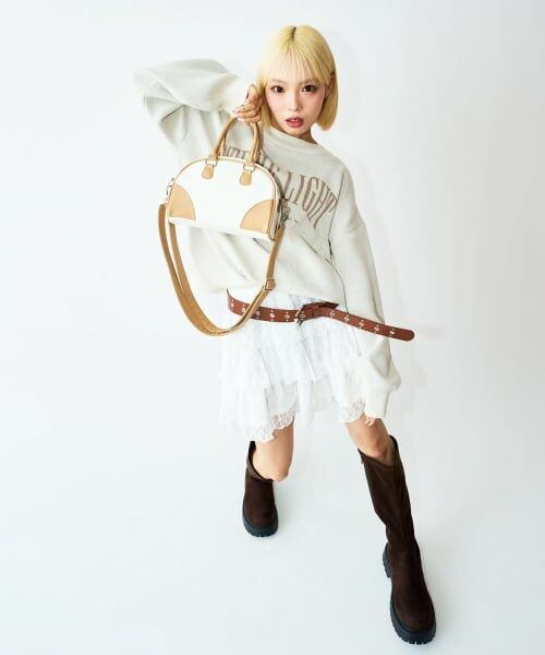 Lovetoxic / ラブトキシック ショルダーバッグ | 【LTXC】エンボスミニハンドルボストン | 詳細3