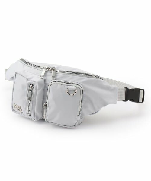 Lovetoxic / ラブトキシック メッセンジャーバッグ・ウエストポーチ | 【LTXC】ナイロンウエストバッグ（ライト グレー）