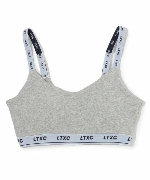 Lovetoxic / ラブトキシック その他インナー・ルームウェア | 【LTXC】ロゴ紐2wayハーフトップ（グレー）