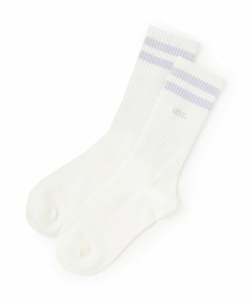 Lovetoxic / ラブトキシック ソックス | 【LTXC】ミドル丈ラインソックス（ラベンダー）