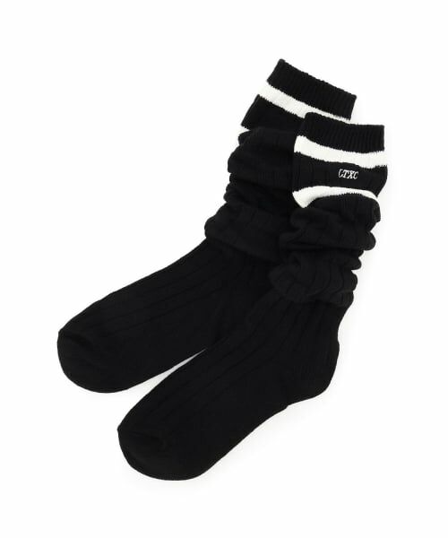 Lovetoxic / ラブトキシック ソックス | 【LTXC】ラインルーズソックス（黒）