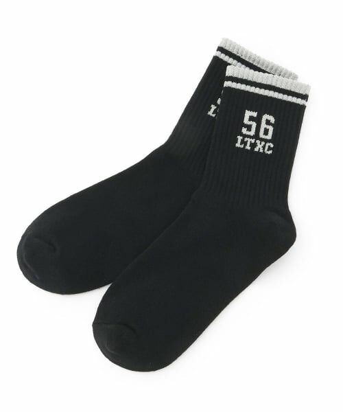 Lovetoxic / ラブトキシック ソックス | 【LTXC】ナンバーラメクルーソックス（黒）