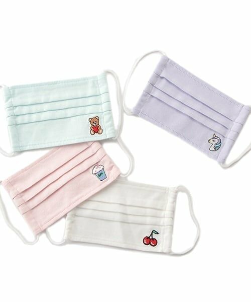 Lovetoxic / ラブトキシック 服飾雑貨 | ワンポイント刺しゅうプリーツマスク | 詳細4