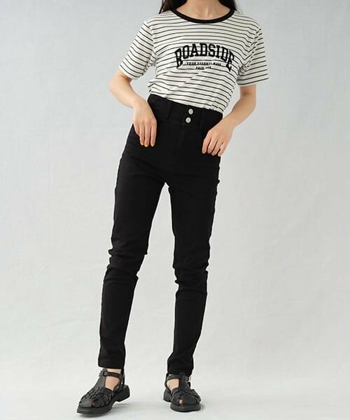 Lovetoxic / ラブトキシック その他パンツ | ハイウェストスキニーパンツ（黒）