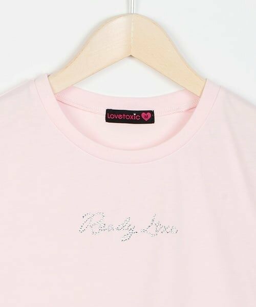 Lovetoxic / ラブトキシック Tシャツ | ラインストーンちび半T | 詳細2