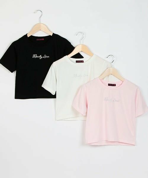 Lovetoxic / ラブトキシック Tシャツ | ラインストーンちび半T | 詳細7