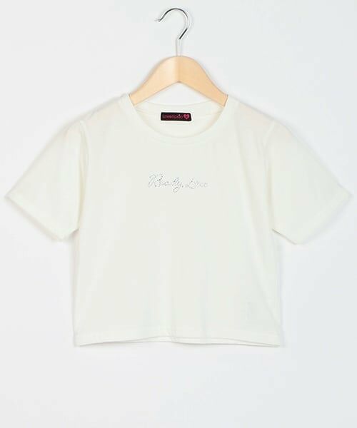 Lovetoxic / ラブトキシック Tシャツ | ラインストーンちび半T | 詳細9