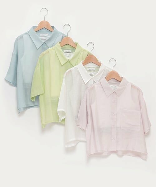 Lovetoxic / ラブトキシック シャツ・ブラウス | インナーつき半袖シアーシャツ | 詳細10