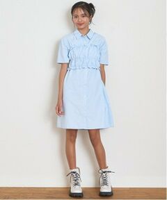 Lovetoxic / ラブトキシック ミニ丈・ひざ丈ワンピース | ビスチェ付シャツワンピース