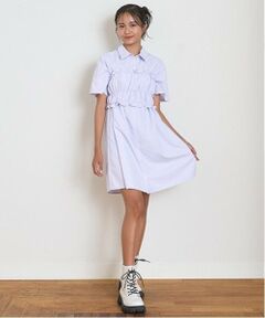 Lovetoxic / ラブトキシック ミニ丈・ひざ丈ワンピース | ビスチェ付シャツワンピース