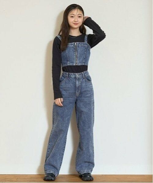 Lovetoxic / ラブトキシック その他パンツ | 【LTXC】デニムビスチェセットアップ(ブルー)