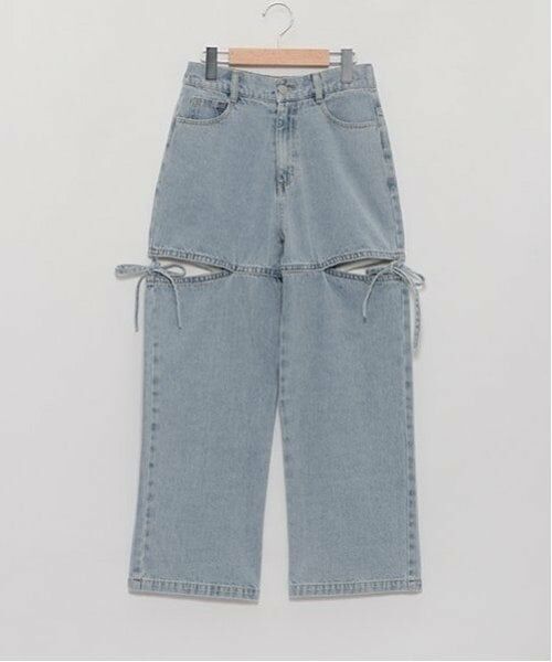 Lovetoxic / ラブトキシック その他パンツ | サイドスリットリボンデニム | 詳細17