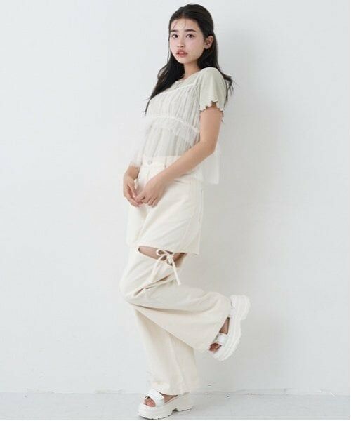 Lovetoxic / ラブトキシック その他パンツ | サイドスリットリボンデニム | 詳細2