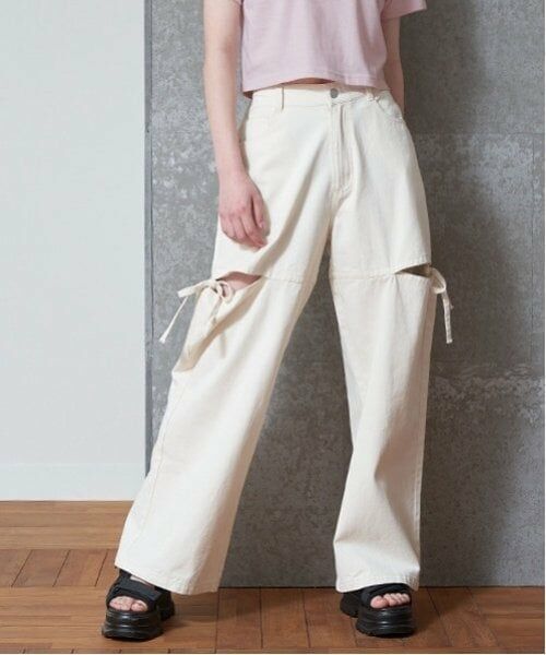 Lovetoxic / ラブトキシック その他パンツ | サイドスリットリボンデニム | 詳細4