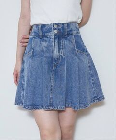 Lovetoxic / ラブトキシック ミニ・ひざ丈スカート | 【LTXC】デニムプリーツスカパン