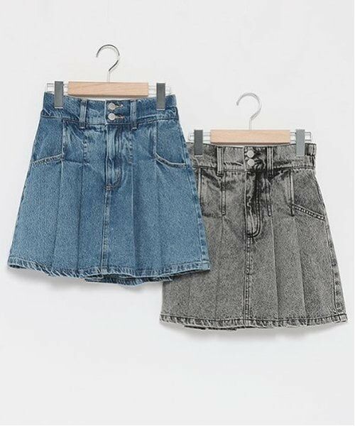 Lovetoxic / ラブトキシック ミニ・ひざ丈スカート | 【LTXC】デニムプリーツスカパン | 詳細12