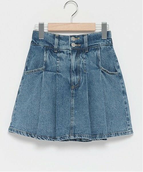 Lovetoxic / ラブトキシック ミニ・ひざ丈スカート | 【LTXC】デニムプリーツスカパン | 詳細13