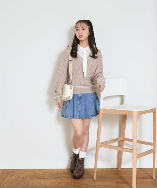 Lovetoxic / ラブトキシック ミニ・ひざ丈スカート | 【LTXC】デニムプリーツスカパン | 詳細3