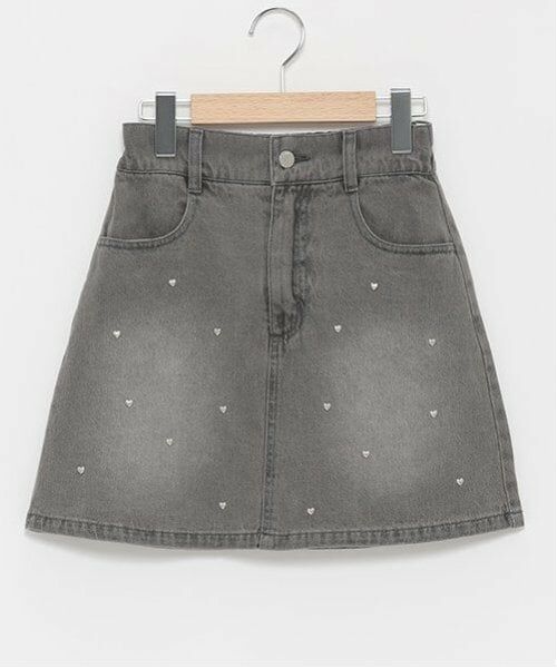 Lovetoxic / ラブトキシック ミニ・ひざ丈スカート | ハートスタッズ台形スカート | 詳細12