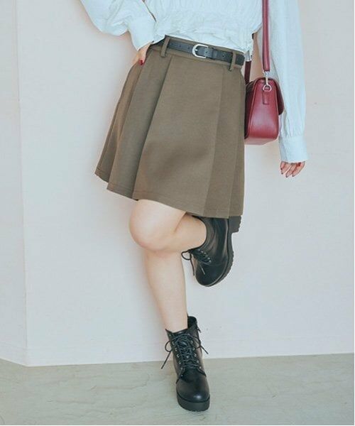 Lovetoxic / ラブトキシック ミニ・ひざ丈スカート | 【GOODPRICE】無地プリーツスカパン | 詳細1