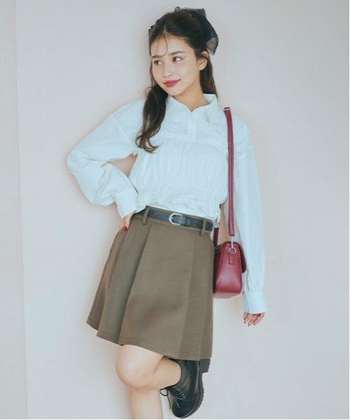 Lovetoxic / ラブトキシック ミニ・ひざ丈スカート | 【GOODPRICE】無地プリーツスカパン | 詳細3