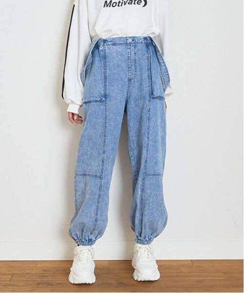 Lovetoxic / ラブトキシック その他パンツ | 【LTXC】サス付ルーズジョグパンツ | 詳細1