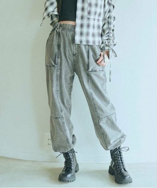 Lovetoxic / ラブトキシック その他パンツ | 【LTXC】サス付ルーズジョグパンツ（グレー）