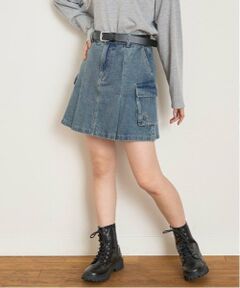 Lovetoxic / ラブトキシック ミニ・ひざ丈スカート | 【LTXC】ベルト付カーゴボックススカパン