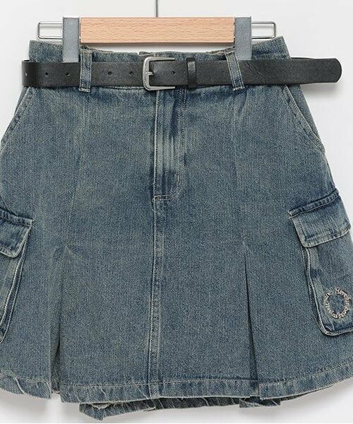 Lovetoxic / ラブトキシック ミニ・ひざ丈スカート | 【LTXC】ベルト付カーゴボックススカパン | 詳細6