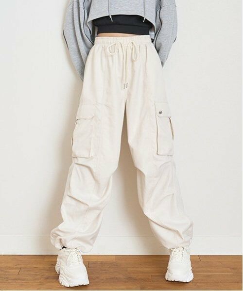 Lovetoxic / ラブトキシック その他パンツ | 【LTXC】ドローコードカーゴパンツ（アイボリー）