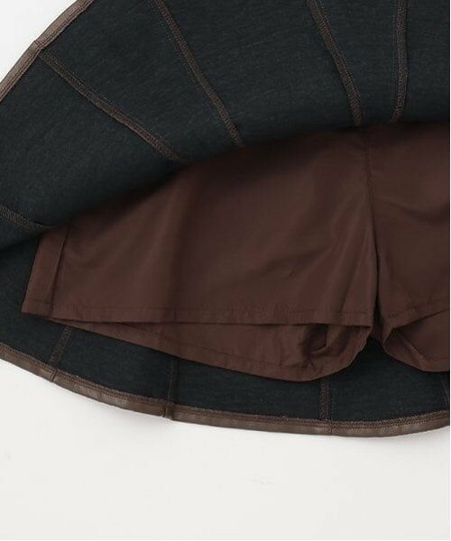 Lovetoxic / ラブトキシック ミニ・ひざ丈スカート | レザー風フレアスカパン | 詳細5