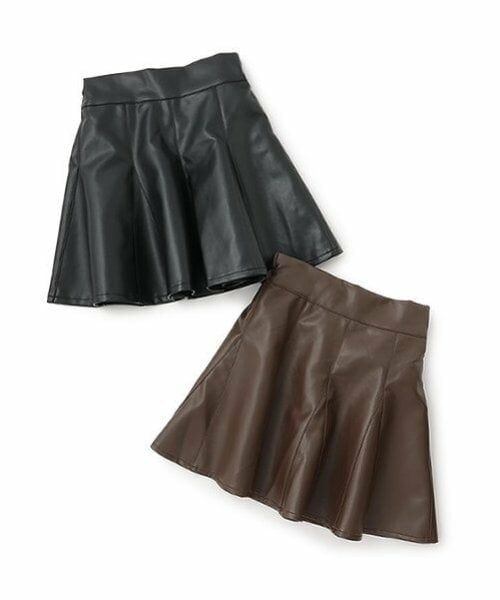 Lovetoxic / ラブトキシック ミニ・ひざ丈スカート | レザー風フレアスカパン | 詳細7