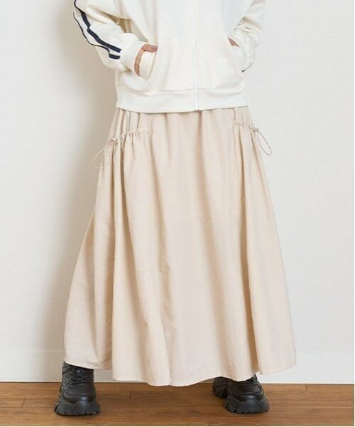 Lovetoxic / ラブトキシック ミニ・ひざ丈スカート | 【LTXC】ギャザーロングスカート(アイボリー)