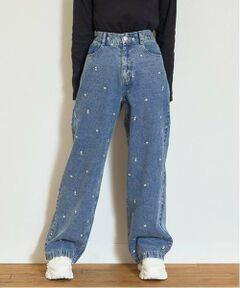 Lovetoxic / ラブトキシック その他パンツ | フラワー刺しゅうデニムパンツ