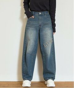 Lovetoxic / ラブトキシック その他パンツ | 【LTXC】フリンジロゴデニムパンツ
