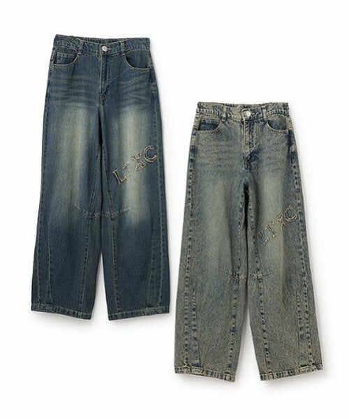 Lovetoxic / ラブトキシック その他パンツ | 【LTXC】フリンジロゴデニムパンツ | 詳細12