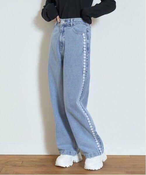 Lovetoxic / ラブトキシック その他パンツ | アソートデザインデニムパンツ(サックス)