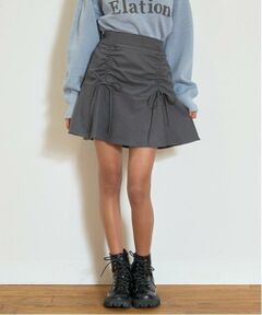 Lovetoxic / ラブトキシック ミニ・ひざ丈スカート | リボンギャザースカパン