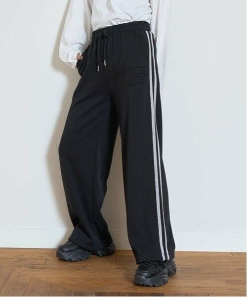 Lovetoxic / ラブトキシック その他パンツ | 【LTXC】ラメラインスウェットパンツ（黒）