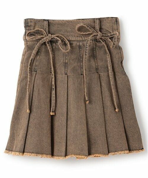 Lovetoxic / ラブトキシック ミニ・ひざ丈スカート | 【LTXC】デニムプリーツリボン付スカパン | 詳細10