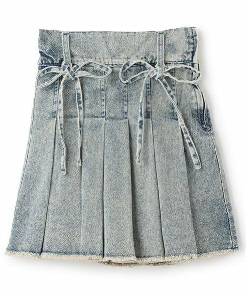 Lovetoxic / ラブトキシック ミニ・ひざ丈スカート | 【LTXC】デニムプリーツリボン付スカパン | 詳細11